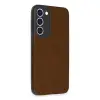 Samsung Galaxy S23 Plus Kılıf Loop Deri Silikon - Kahverengi