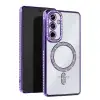 Samsung Galaxy S24 Fe Joke Simli Magneticsafe Kılıf - Derin Mor