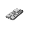 Samsung Galaxy S24 Kılıf Pars Lens Yüzüklü Silikon - Gümüş