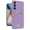 Samsung Galaxy S24 Plus Kelvin Kartvizitli Silikon - Lila