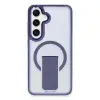 Samsung Galaxy S24 Tork Magsafe Standlı Kapak - Lacivert