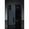 Samsung Galaxy S25 Edge Sara Kartvizitli Deri Kılıf - Taba