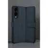 Samsung Galaxy S25 Edge Trend S Plus Kapaklı Kılıf - Lacivert