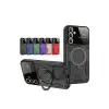 Samsung Galaxy S25 Plus Kılıf Joy Lens Standlı Kapak - Mor