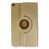 Samsung Galaxy Tab A9 Plus Kılıf 360 Tablet Deri Kılıf - Gold