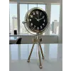 Silver Classic Tasarım Üç Ayaklı Metal Masa Saati