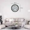 Silver Elegance 40 Cm Krom Metal Duvar Saati