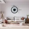 Silver Empire 60 Cm Çarklı Krom Duvar Saati