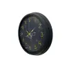 Siyah 40 Cm Mermer Desenli Metal Duvar Saati