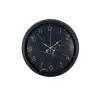 Siyah 40 Cm Mermer Desenli Metal Duvar Saati