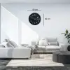 Siyah 40 Cm Metal Atatürk Seri Duvar Saati