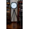 Siyah Arap Rakamlı Sıradışı Tasarım Tripod Ayaklı Saat