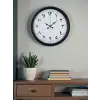 Siyah Arapça Rakamlı 40 Cm Metal Duvar Saati