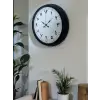 Siyah Arapça Rakamlı 40 Cm Metal Duvar Saati