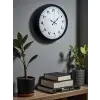 Siyah Arapça Rakamlı 40 Cm Metal Duvar Saati