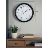 Siyah Arapça Rakamlı 40 Cm Metal Duvar Saati