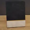 Siyah Çizgili Deri Defter