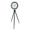 Siyah Desenli Şık Tripod Ayaklı Saat