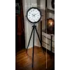 Siyah Desenli Şık Tripod Ayaklı Saat
