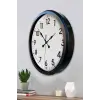 Siyah Klasik 52 Cm Modern Duvar Saati