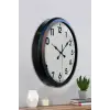 Siyah Klasik 52 Cm Modern Duvar Saati