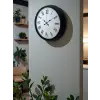 Siyah Klasik & Şık 40 Cm Metal Duvar Saati