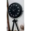 Siyah Lüks Sade Tripod Ayaklı Saat