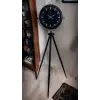 Siyah Lüks Sade Tripod Ayaklı Saat