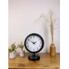 Siyah Metal Masa Saati 25×20 cm