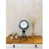Siyah Metal Mini Tripod Masa Saati 45×26 cm