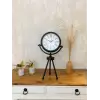 Siyah Metal Mini Tripod Modern Masa Saati 45×26 cm