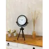 Siyah Metal Mini Tripod Modern Masa Saati 45×26 cm