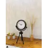 Siyah Metal Mini Tripod Zarif Masa Saati 45×26 cm