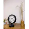 Siyah Metal Modern Masa Saati 25×20 cm