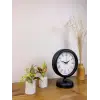 Siyah Metal Retro Masa Saati 25×20 cm