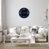 Siyah Modern 36 Cm Duvar Saati