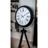 Siyah Roma Rakamlı Lüks Tasarım Tripod Ayaklı Saat