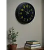 Siyah Standart 40 Cm Metal Dekoratif Duvar Saati