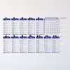 Statik Akıllı Kağıt Ingilizce Çarpım Tablosu 100x56 Cm