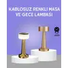 Touch Gece Lambası – Dokunmatik Kontrol, Kablosuz Kullanım, Metal Gövde
