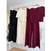 Triko Bluz Pantolon İkili Takım 10084-025