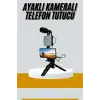 Tripod Telefon Tutucu Kumandalı Mikrofon Led Işık Vlog Video Kayıt