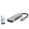 Type-C Combo Hub Hdmi 4K Usb 3.0 Pd 4 Port Gri HDX7840