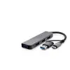 Type-C + Usb3.0 Hub 4*Usb3.0 Gri HDX7825