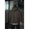 Üç İplik Penye Kapşonlu Basic SweatShirt - Antrasit
