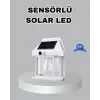 Üç Modlu Güneş Enerjili Duvar Lambası 1800mah Bataryalı Ve Hareket Sensörlü