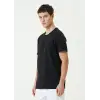 Unisex Basic Bisiklet Yaka Regular T-Shirt - Siyah