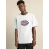 Unisex Baskılı Oversize T-Shirt - Beyaz