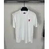 Unisex Bisiklet Yaka Baskılı Oversize T-Shirt - Beyaz