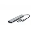 Usb 3.0 & Type-C Combo Hub Audio Kart Okuyucu 8 Port - Gri HDX7828